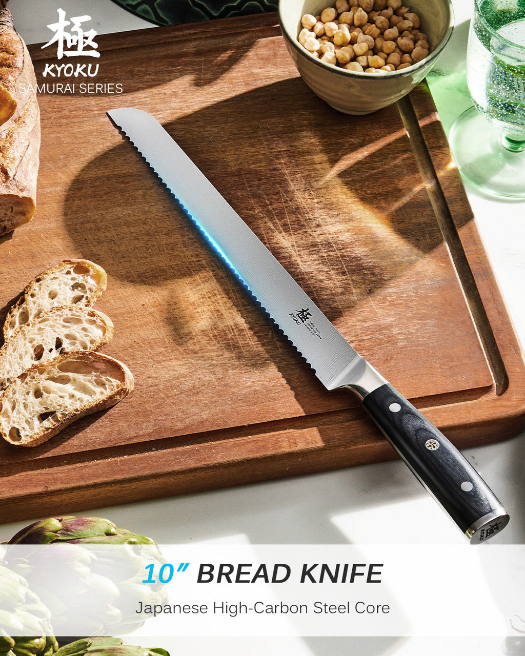 10" Serrated Bread Knife | Samurai Series