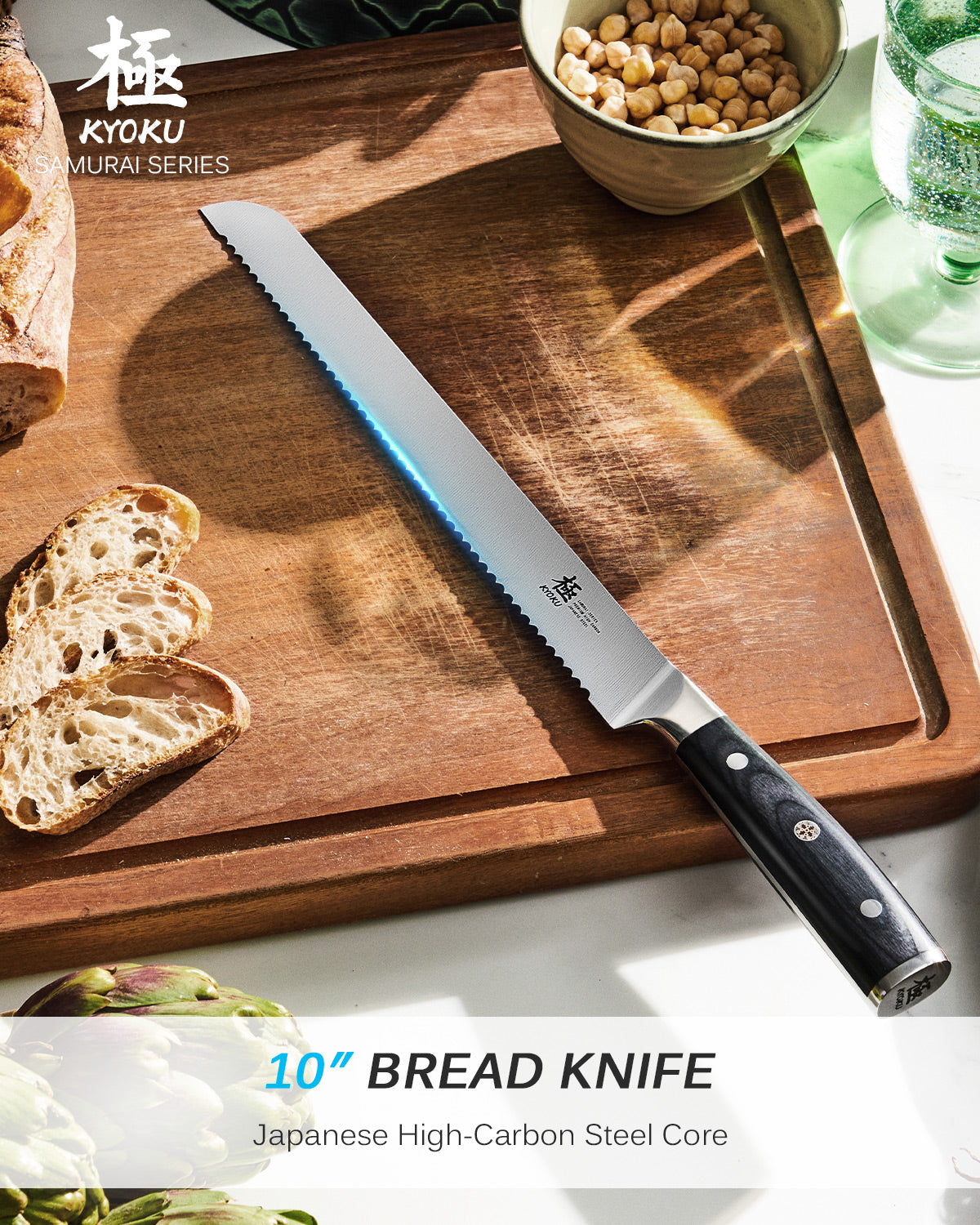 10" Serrated Bread Knife | Samurai Series