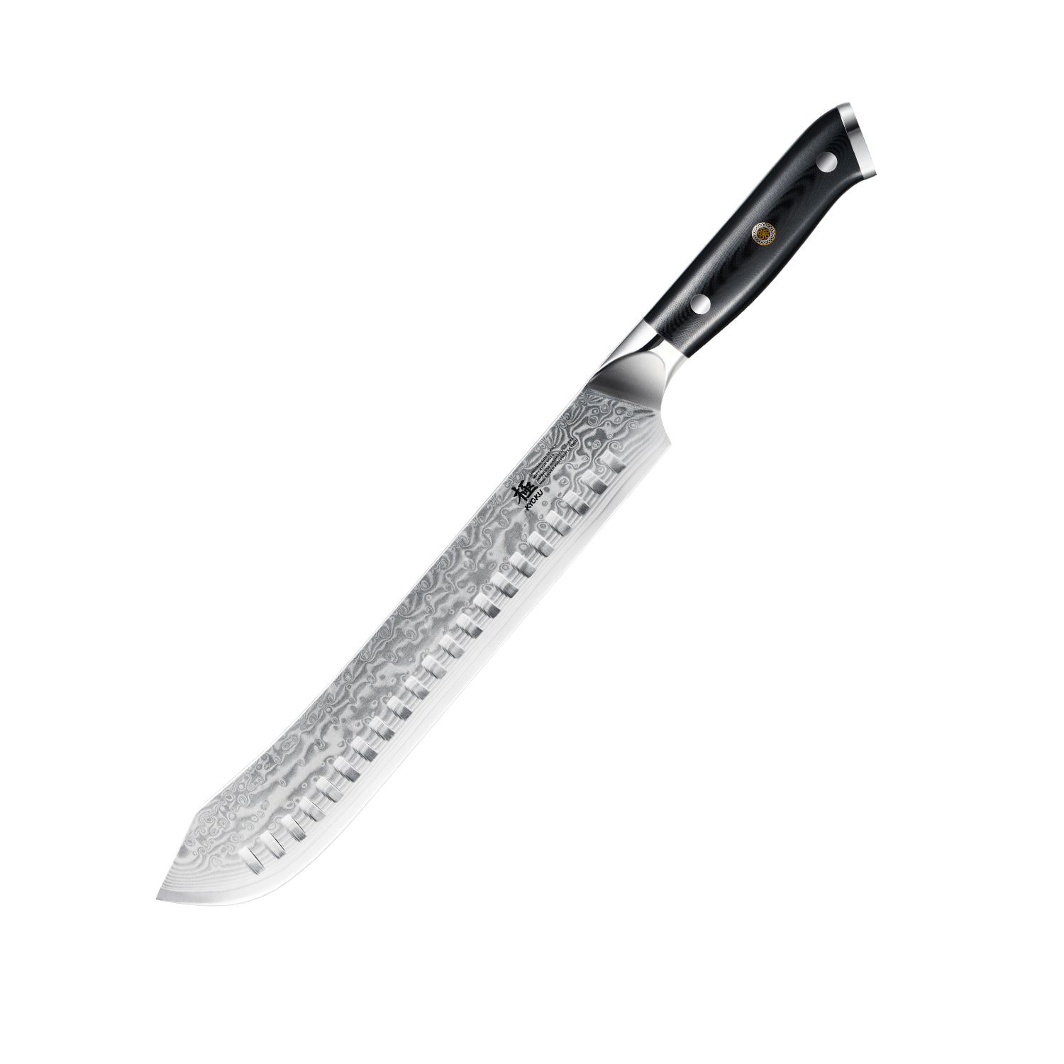 10″ Bullnose Butcher Knife VG10 Steel with Silver-ion Coating  | Gin Series