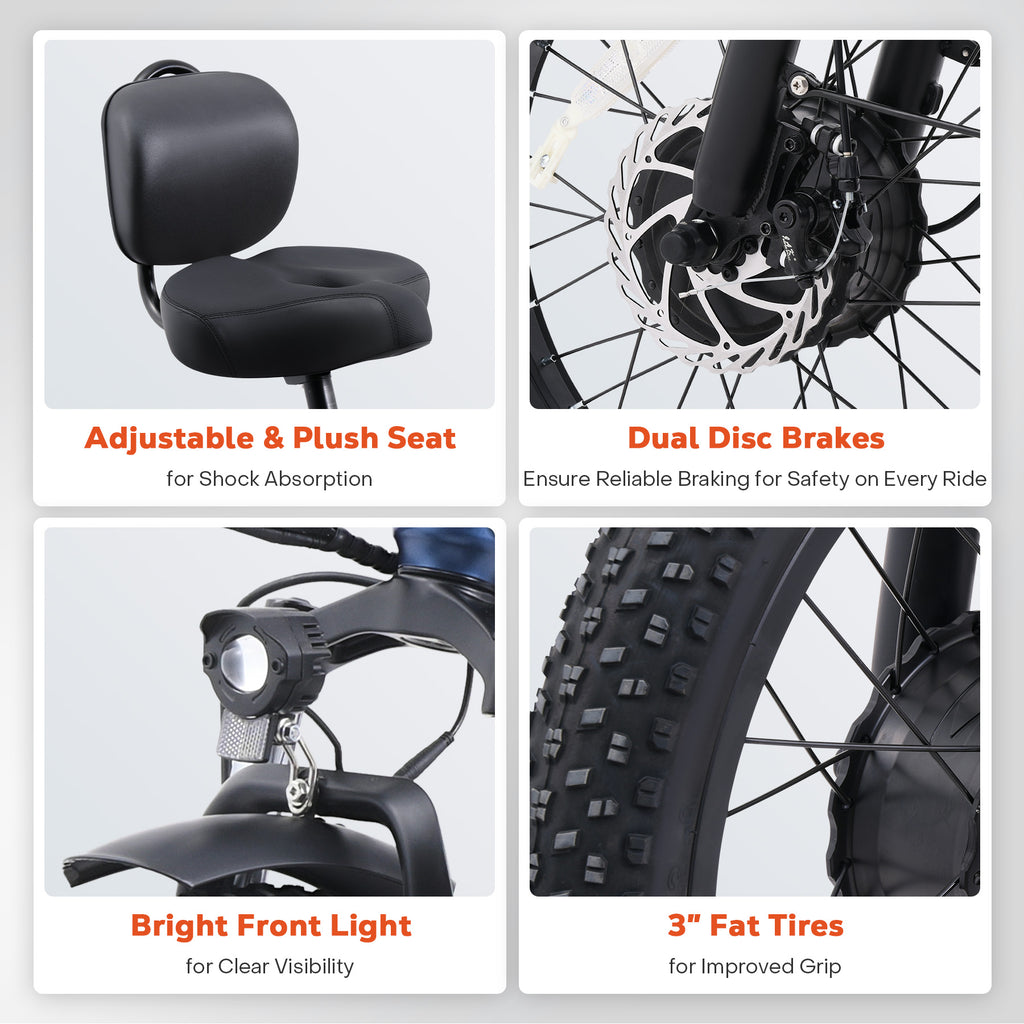 Viribus SC5 Fat Tire Electric Tricycle