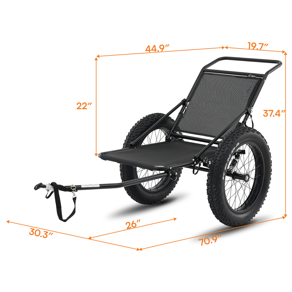 Birch Fat Tire Folding eBike Cargo Trailer for Hunting