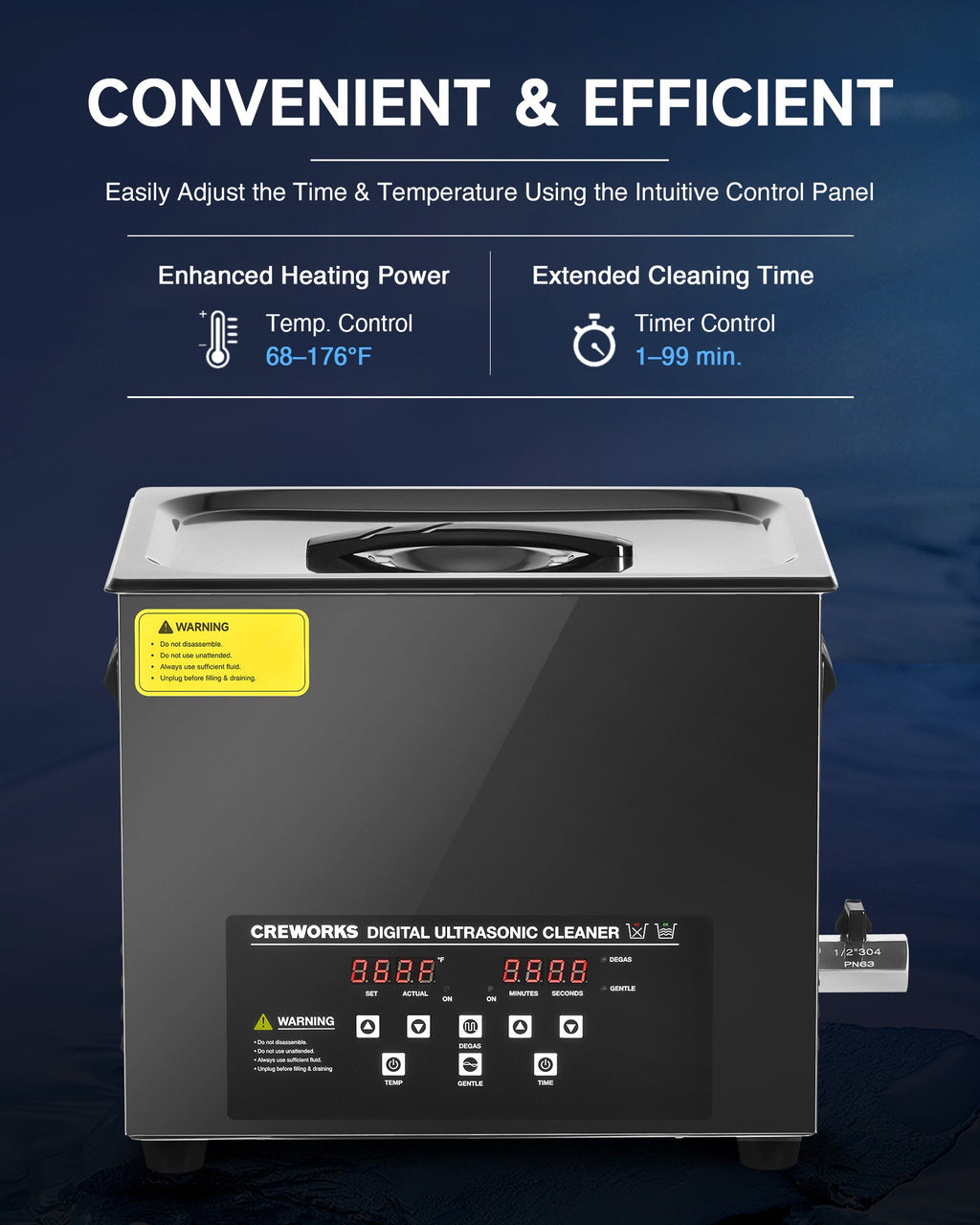 Ultrasonic Cleaning: Professional Ultrasonic Machine with Heater, Timer, and Dual Mode 10L