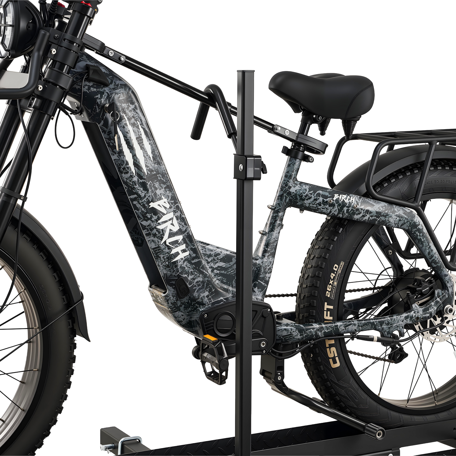Birch 2" Hitch eBike Rack with Ramp