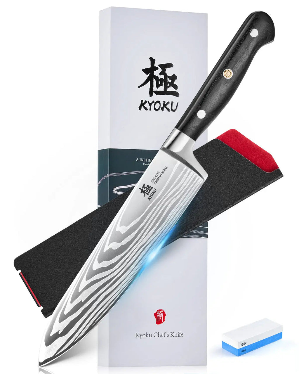 8" Chef Knife with Sharpening Stone | Samurai Series