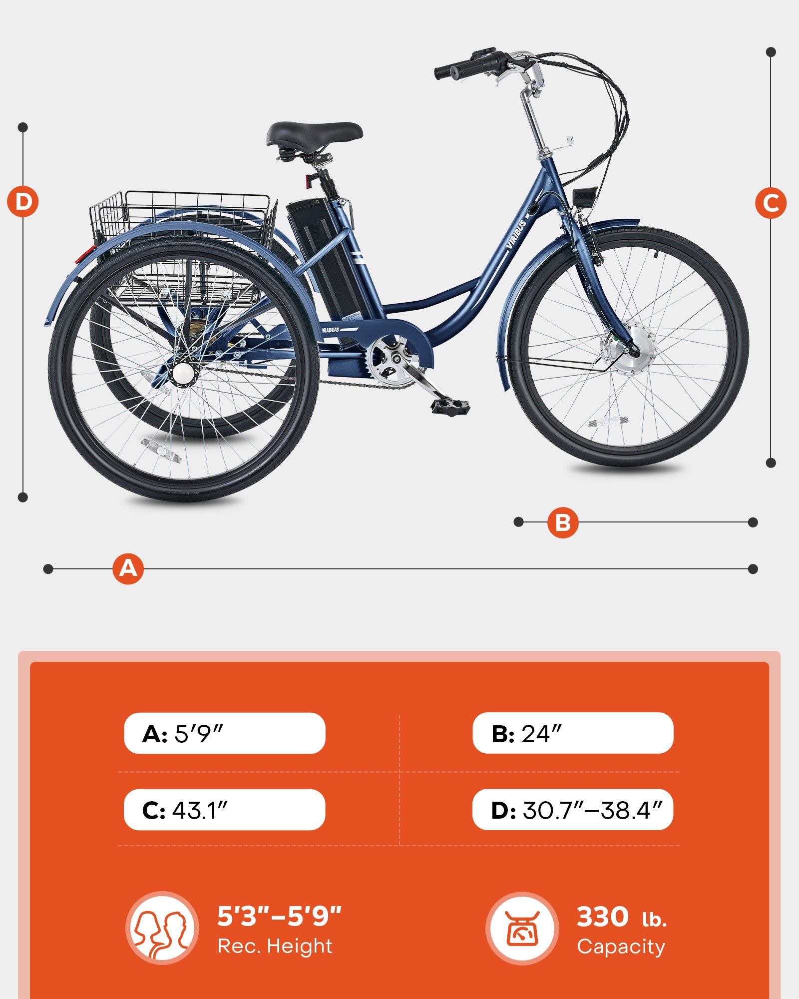 Viribus TG1 Electric Tricycle
