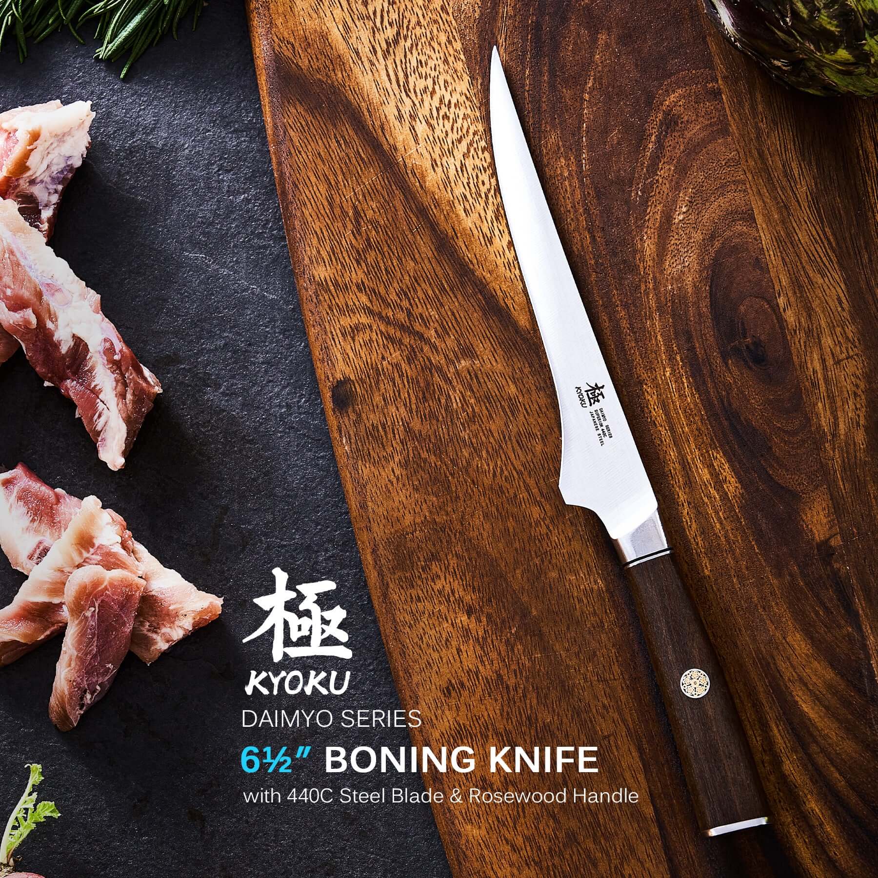 6.5“ Boning Knife 440C Steel | Daimyo Series