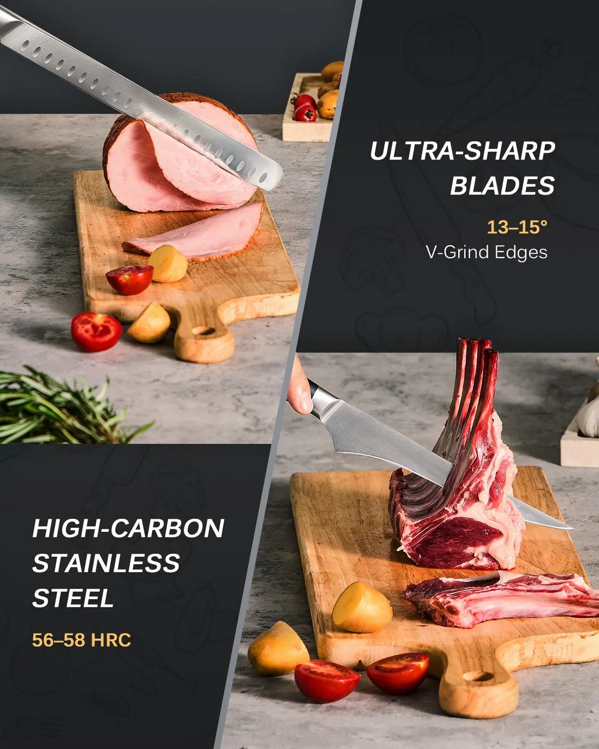 Boning + Slicing Knife Set | Samurai Series