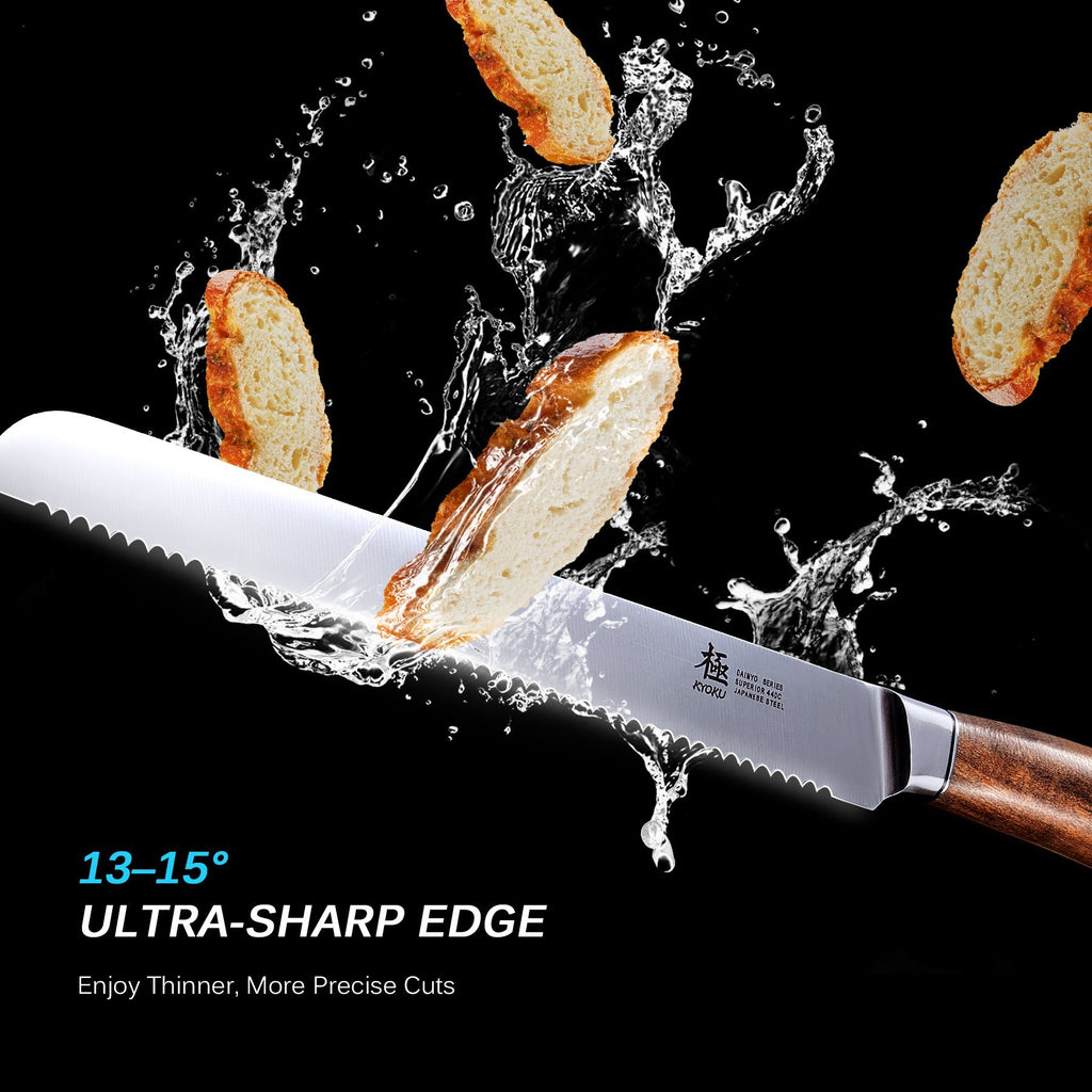 10" Bread Knife 440C Steel  | Daimyo Series