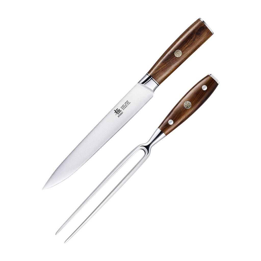 Carving Knife with Fork 440C Steel | Daimyo Series