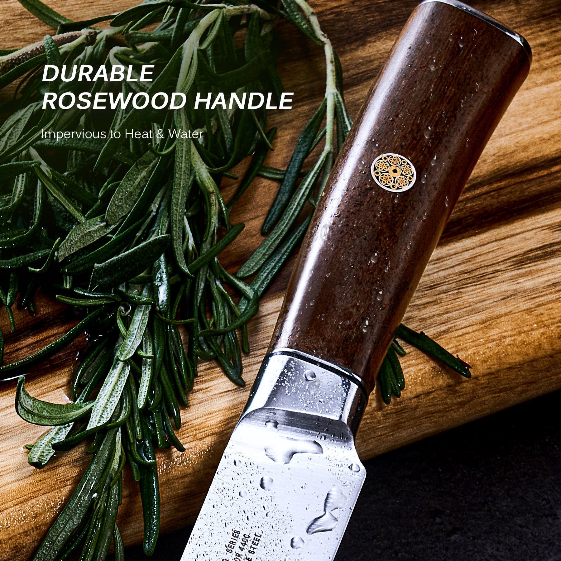 Carving Knife with Fork 440C Steel | Daimyo Series