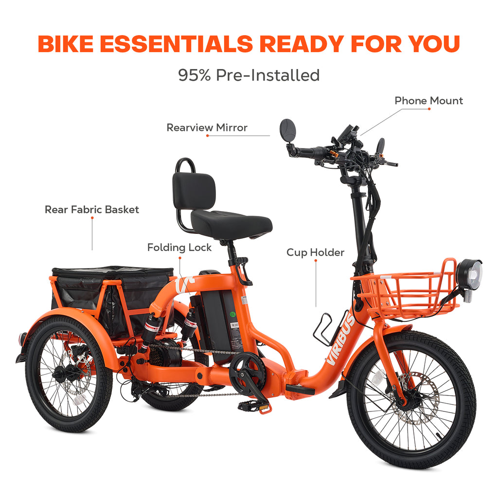 Viribus FC2 Folding Electric Tricycle