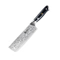 7" Nakiri Knife VG10 Damascus Steel Silver-ion Coating | Gin Series