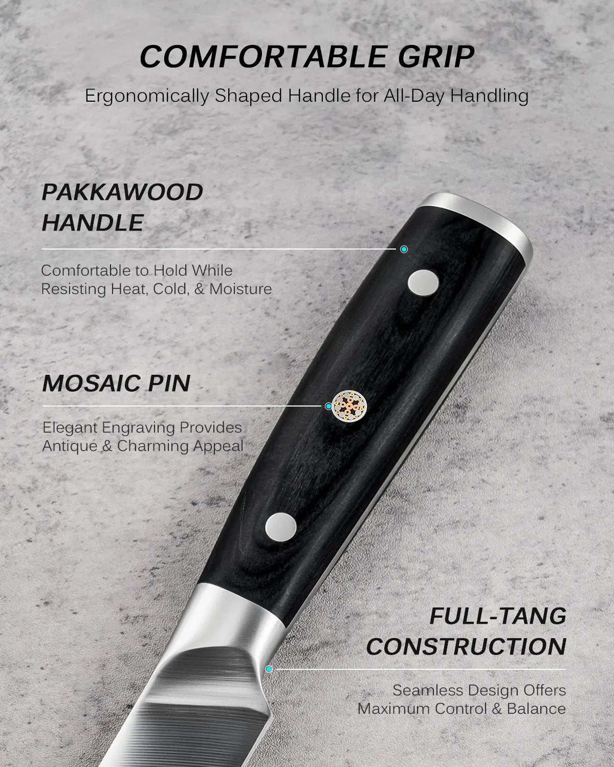 8" Carving Knife & Fork Set | Samurai Series
