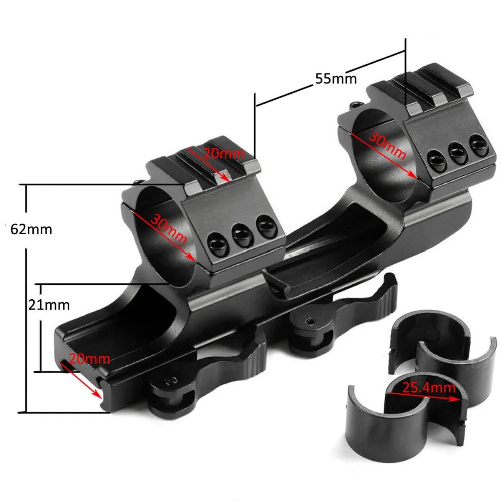 Pinty Nova QD 30mm Cantilever Scope Mount
