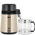 CO-Z 1.1 Gallon Water Distiller, 750W Countertop, BPA-Free Glass & 4L Stainless Steel (Gold)